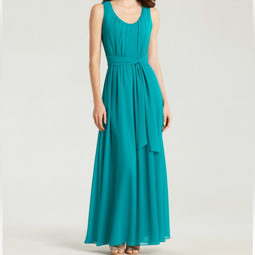 Formal Dress in Aqua by Suzi Chin